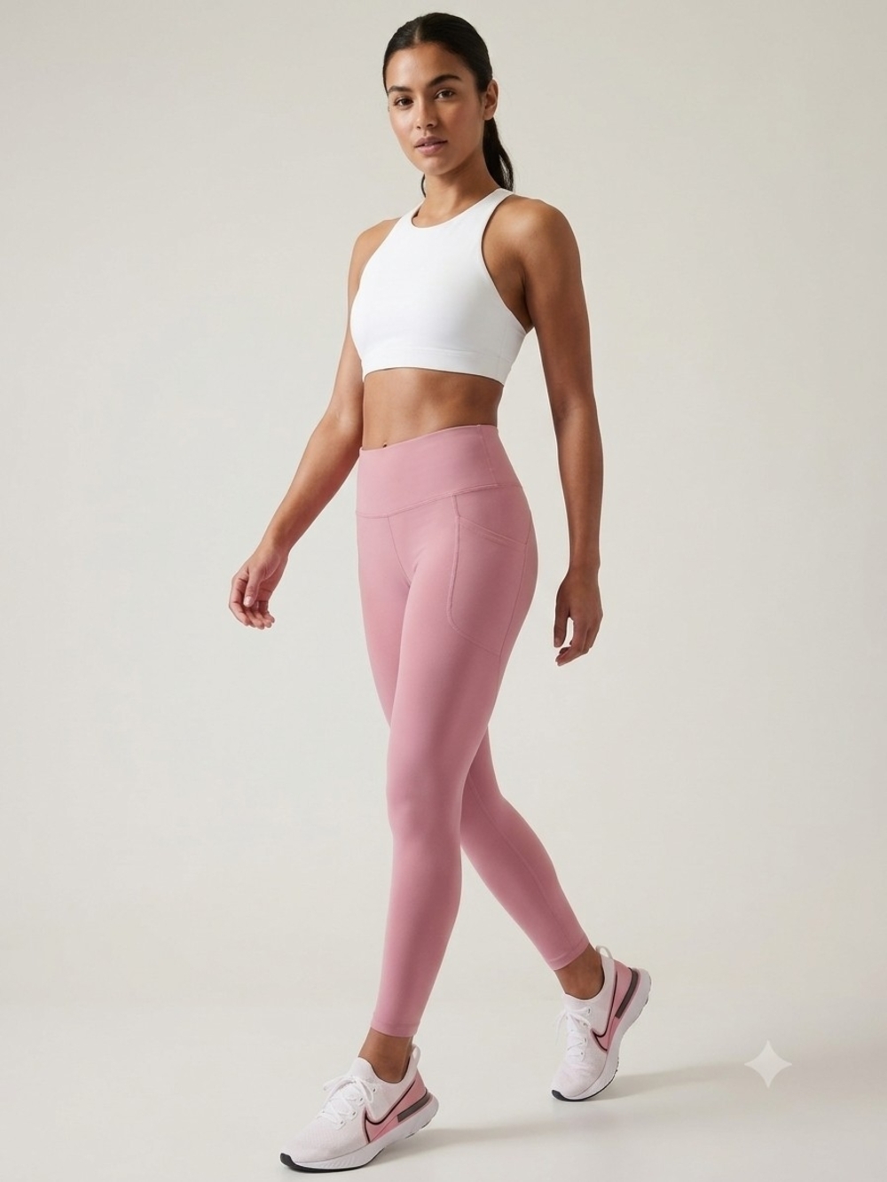 Under Armour Mauve Pink High-Rise Leggings